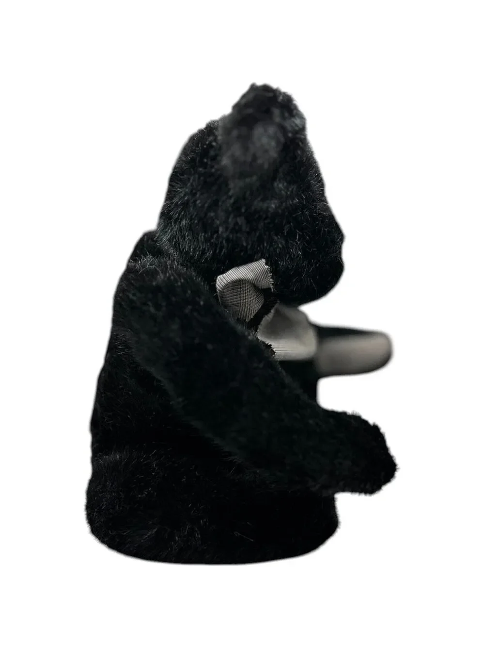 Boyds Bears The Archive Collection Black Teddy Bear #1364 Plaid Bow & Paws VTG